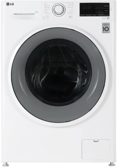 Стиральная машина LG F2J6TN0W класс: A загр.фронтальная макс.:8кг белый инвертор