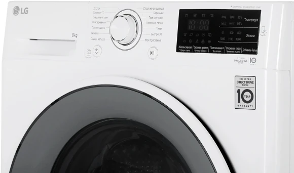 Стиральная машина LG F2J6TN0W класс: A загр.фронтальная макс.:8кг белый инвертор