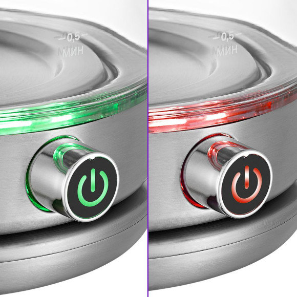 Чайник электрический Kitfort КТ-6172 1.7л. 2200Вт нержавеющая сталь корпус: стекло/металл Чайник электрический Kitfort КТ-6172 1.7л. 2200Вт нержавеющая сталь корпус: стекло/металл