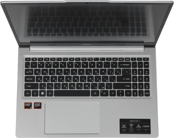 Ноутбук Acer Aspire Lite AL15-21P-R0R4 Ryzen 5 40 8Gb SSD512Gb AMD Radeon 610M 15.6" IPS FHD (1920x1080) без ОС silver WiFi BT Cam 4574mAh (NX.DTQCD.003)