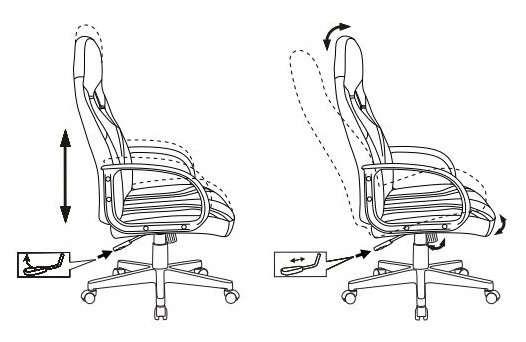 Кресло игровое Zombie RUNNER черный/синий ткань/эко.кожа крестов. пластик