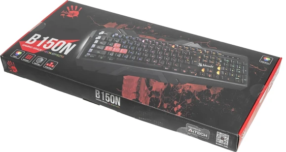 Клавиатура A4Tech Bloody B150N черный USB for gamer LED Клавиатура A4Tech Bloody B150N черный USB for gamer LED