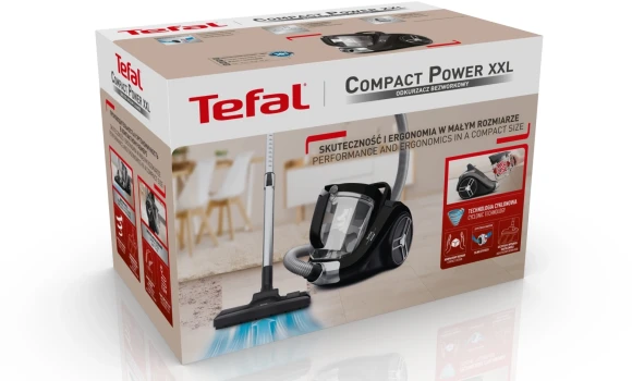 Пылесос Tefal Compact Power XXL TW4825EA 550Вт черный Пылесос Tefal Compact Power XXL TW4825EA 550Вт черный