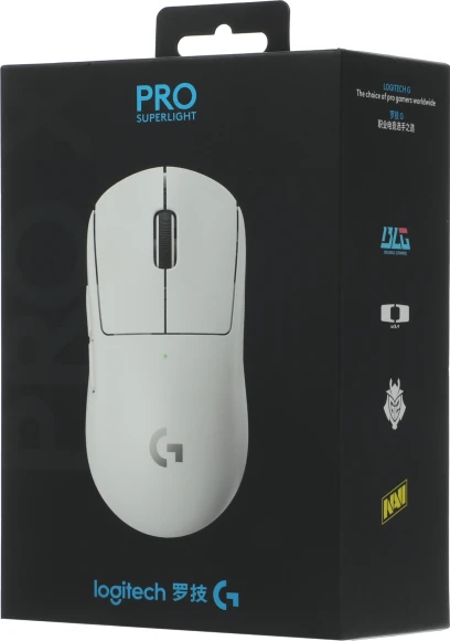 Мышь Logitech G Pro X Superlight белый оптическая 25600dpi беспров. USB 4but (910-005946)