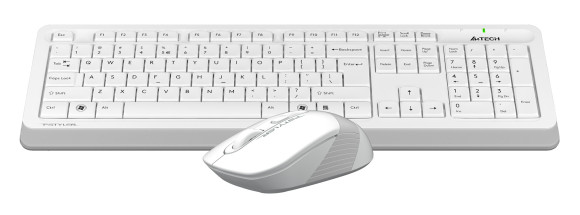 Клавиатура + мышь A4Tech Fstyler FG1010S клав:белый/серый мышь:белый/серый USB беспроводная Multimedia (FG1010S WHITE) Клавиатура + мышь A4Tech Fstyler FG1010S клав:белый/серый мышь:белый/серый USB беспроводная Multimedia (FG1010S WHITE)