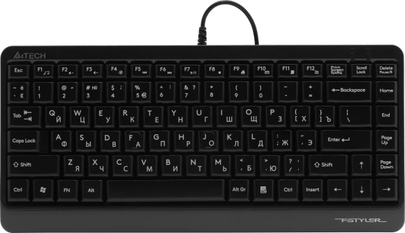 Клавиатура + мышь A4Tech Fstyler F1110 клав:черный/серый мышь:черный/серый USB Multimedia (F1110 GREY)