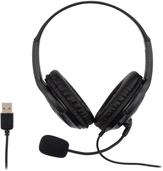 Наушники с микрофоном Оклик HS-M400 черный 1.8м накладные оголовье (1532019) Наушники с микрофоном Оклик HS-M400 черный 1.8м накладные оголовье (1532019)