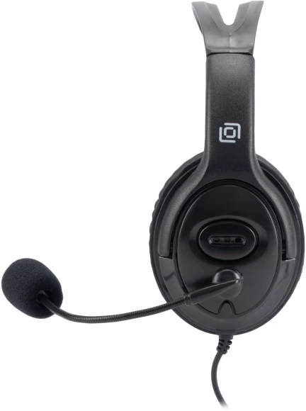 Наушники с микрофоном Оклик HS-M400 черный 1.8м накладные оголовье (1532019) Наушники с микрофоном Оклик HS-M400 черный 1.8м накладные оголовье (1532019)