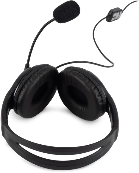 Наушники с микрофоном Оклик HS-M400 черный 1.8м накладные оголовье (1532019) Наушники с микрофоном Оклик HS-M400 черный 1.8м накладные оголовье (1532019)