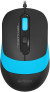 Мышь A4Tech Fstyler FM10S черный/синий оптическая 1600dpi silent USB 3but (FM10S USB BLUE)
