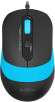 Мышь A4Tech Fstyler FM10S черный/синий оптическая 1600dpi silent USB 3but (FM10S USB BLUE)