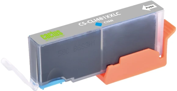 Картридж струйный Cactus CS-CLI481XXLC CLI-481XLC голубой (13мл) для Canon Pixma TR7540/TR8540/TS6140/TS8140 с чипом
