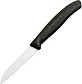 Нож кухонный Victorinox Swiss Classic (6.7403) стальной для овощей лезв.80мм прямая заточка черный Нож кухонный Victorinox Swiss Classic (6.7403) стальной для овощей лезв.80мм прямая заточка черный