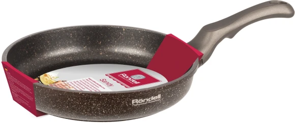 Сковорода Rondell Sandy RDA-1009 круглая 28см покрытие: Xylan Plus ручка несъемная (без крышки) коричневый
