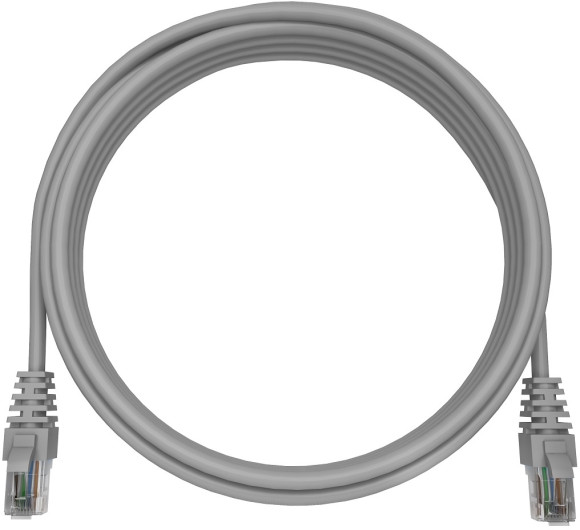 Патч-корд NTSS NTSS-PC-UTP-RJ45-5e-0.3-LSZH-GY UTP RJ-45 вил.-вилка RJ-45 кат.5E 0.3м серый LSZH 26AWG