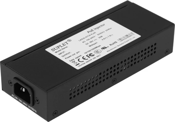 Инжектор POE Hikvision LAS30-57CN-RJ45 Инжектор POE Hikvision LAS30-57CN-RJ45