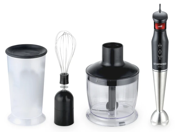 Блендер погружной Starwind SBP3432b 800Вт черный/красный Блендер погружной Starwind SBP3432b 800Вт черный/красный