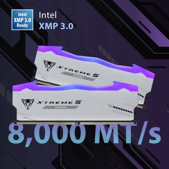 Память DDR5 2x24GB 8000MHz Patriot PVXR548G80C38KM Viper Xtreme 5 RGB RTL Gaming PC5-64000 CL38 DIMM 288-pin 1.45В с радиатором Ret Память DDR5 2x24GB 8000MHz Patriot PVXR548G80C38KM Viper Xtreme 5 RGB RTL Gaming PC5-64000 CL38 DIMM 288-pin 1.45В с радиатором Ret