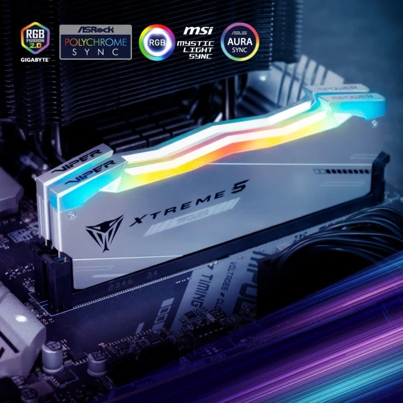 Память DDR5 2x24GB 8000MHz Patriot PVXR548G80C38KM Viper Xtreme 5 RGB RTL Gaming PC5-64000 CL38 DIMM 288-pin 1.45В с радиатором Ret Память DDR5 2x24GB 8000MHz Patriot PVXR548G80C38KM Viper Xtreme 5 RGB RTL Gaming PC5-64000 CL38 DIMM 288-pin 1.45В с радиатором Ret