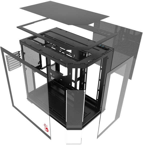 Корпус Bloody BD-CC109 черный без БП ATX 10x120mm 2xUSB3.0 audio Корпус Bloody BD-CC109 черный без БП ATX 10x120mm 2xUSB3.0 audio