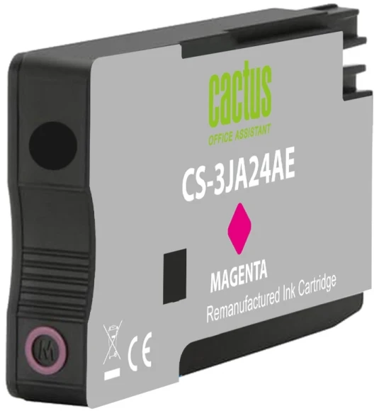 Картридж струйный Cactus CS-3JA24AE 963 пурп.пигм. (11мл) для HP OfficeJet 9010/9012/9013/9014/9015/9016/9019/9020/9025 с чипом Картридж струйный Cactus CS-3JA24AE 963 пурп.пигм. (11мл) для HP OfficeJet 9010/9012/9013/9014/9015/9016/9019/9020/9025 с чипом