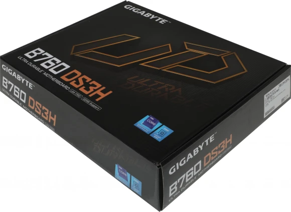 Материнская плата Gigabyte B760 DS3H Soc-1700 Intel B760 4xDDR5 ATX AC`97 8ch(7.1) GbLAN RAID+HDMI+DP Материнская плата Gigabyte B760 DS3H Soc-1700 Intel B760 4xDDR5 ATX AC`97 8ch(7.1) GbLAN RAID+HDMI+DP