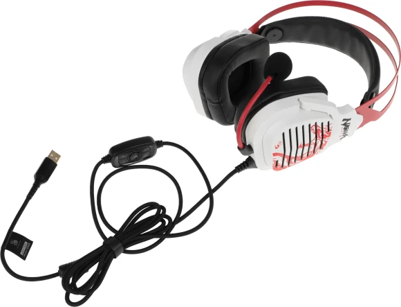 Наушники с микрофоном A4Tech Bloody G560 белый/красный 2м мониторные оголовье (G560 NARAKA) Наушники с микрофоном A4Tech Bloody G560 белый/красный 2м мониторные оголовье (G560 NARAKA)
