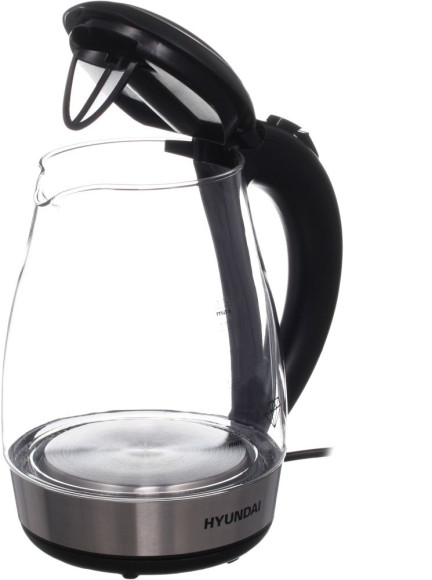 Чайник электрический Hyundai HYK-G2030 1.7л. 2200Вт черный корпус: стекло/пластик Чайник электрический Hyundai HYK-G2030 1.7л. 2200Вт черный корпус: стекло/пластик