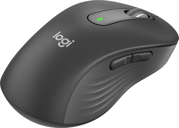 Мышь Logitech M650 Large Left графитовый оптическая 4000dpi silent беспров. BT/Radio USB 4but (910-006239)