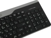 Клавиатура A4Tech FBK25 черный/серый USB беспроводная BT/Radio slim Multimedia (FBK25 BLACK)