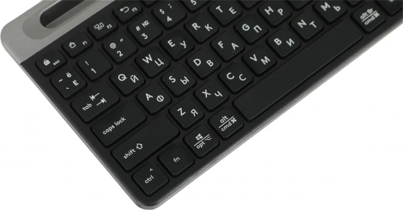 Клавиатура A4Tech FBK25 черный/серый USB беспроводная BT/Radio slim Multimedia (FBK25 BLACK)