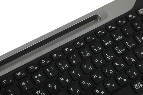 Клавиатура A4Tech FBK25 черный/серый USB беспроводная BT/Radio slim Multimedia (FBK25 BLACK)