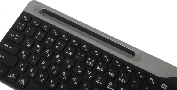 Клавиатура A4Tech FBK25 черный/серый USB беспроводная BT/Radio slim Multimedia (FBK25 BLACK)