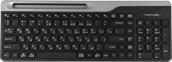 Клавиатура A4Tech FBK25 черный/серый USB беспроводная BT/Radio slim Multimedia (FBK25 BLACK)