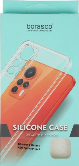 Чехол (клип-кейс) BoraSCO для Samsung Galaxy A25 Silicone Case прозрачный (72886)