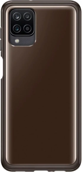 Чехол (клип-кейс) Samsung для Samsung Galaxy A12 Soft Clear Cover черный (EF-QA125TBEGRU)