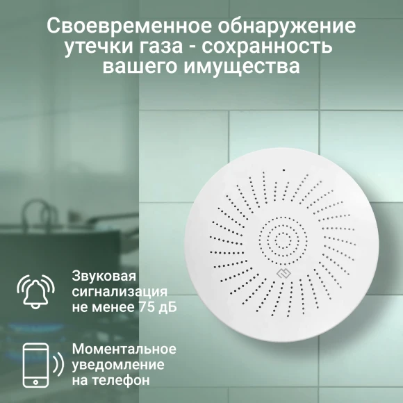Датчик утечки газа Digma DiSense G1 (DSG1) белый Датчик утечки газа Digma DiSense G1 (DSG1) белый