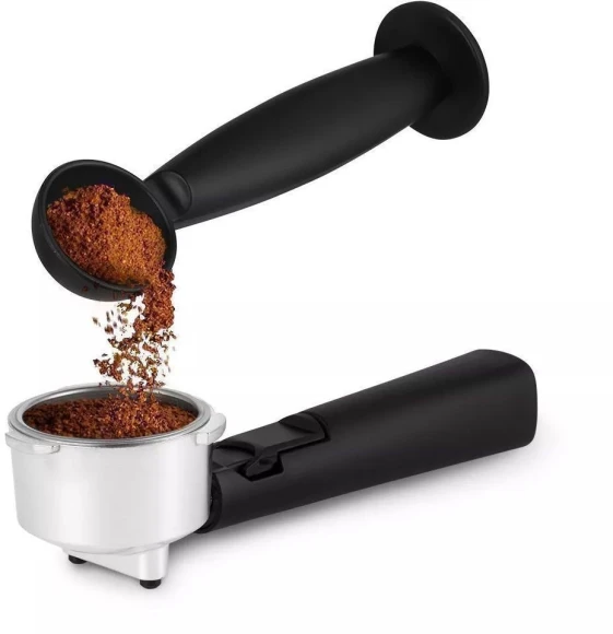 Кофеварка рожковая Kitfort КТ-7224 1100Вт нержавеющая сталь/черный Кофеварка рожковая Kitfort КТ-7224 1100Вт нержавеющая сталь/черный