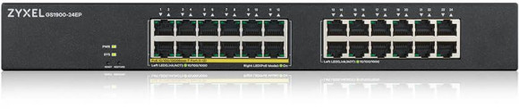 Коммутатор Zyxel GS1900-24EP-EU0101F (L2) 24x1Гбит/с 12PoE+ 130W управляемый