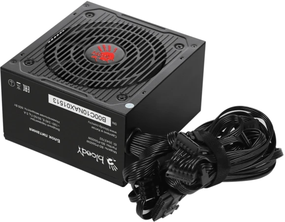 Блок питания Bloody ATX 600W BD-PS600W 80 PLUS WHITE (20+4pin) APFC 120mm fan 6xSATA RTL Блок питания Bloody ATX 600W BD-PS600W 80 PLUS WHITE (20+4pin) APFC 120mm fan 6xSATA RTL