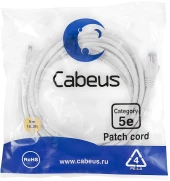Патч-корд Cabeus PC-UTP-RJ45-CAT.5E-2M-WH-LSZH U/UTP RJ-45 вил.-вилка RJ-45 кат.5E 2м белый LSZH Патч-корд Cabeus PC-UTP-RJ45-CAT.5E-2M-WH-LSZH U/UTP RJ-45 вил.-вилка RJ-45 кат.5E 2м белый LSZH
