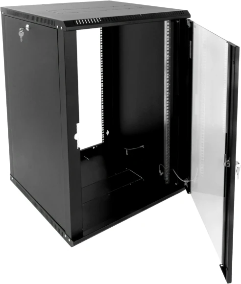 Шкаф коммутационный ЦМО ШРН-ЭКОНОМ (ШРН-Э-12.500-9005) настенный 12U 600x520мм пер.дв.стекл 75кг черный 470мм Шкаф коммутационный ЦМО ШРН-ЭКОНОМ (ШРН-Э-12.500-9005) настенный 12U 600x520мм пер.дв.стекл 75кг черный 470мм