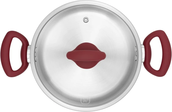 Кастрюля Rondell Heidi RDS-1114 4.8л. d=24см (с крышкой) стальной