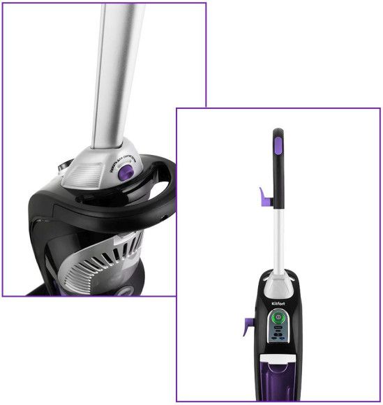 Пылесос паровой Kitfort КТ-535-1 1600Вт черный