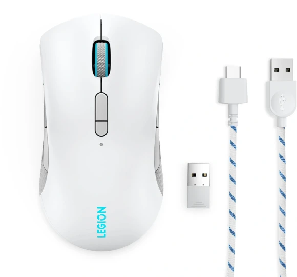 Мышь Lenovo Legion M600 белый оптическая 16000dpi беспров. BT/Radio USB 9but (GY51C96033)