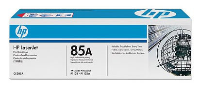Картридж лазерный HP 85A CE285A черный (1600стр.) для HP LJ P1102/P1102w