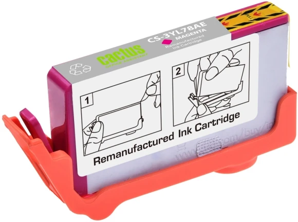 Картридж струйный Cactus CS-3YL78AE 912 пурпурный (5мл) для HP OfficeJet 8010/8012/8013/8014/8015/8020/8025 с чипом Картридж струйный Cactus CS-3YL78AE 912 пурпурный (5мл) для HP OfficeJet 8010/8012/8013/8014/8015/8020/8025 с чипом