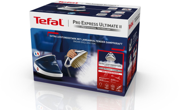 Парогенератор Tefal GV9712E0 3000Вт белый/синий