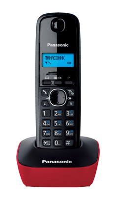 Р/Телефон Dect Panasonic KX-TG1611RUR красный/черный АОН Р/Телефон Dect Panasonic KX-TG1611RUR красный/черный АОН