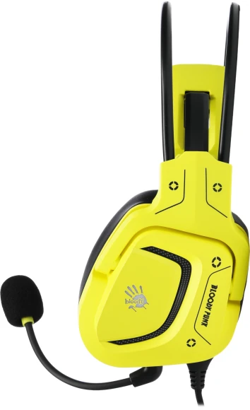 Наушники с микрофоном A4Tech Bloody G575 Punk желтый/черный 2м мониторные USB оголовье (G575 PUNK) Наушники с микрофоном A4Tech Bloody G575 Punk желтый/черный 2м мониторные USB оголовье (G575 PUNK)